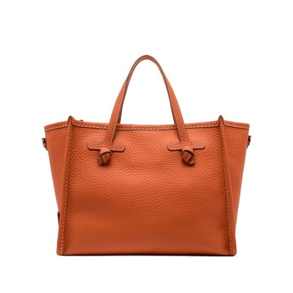 Marcella Handbags - Marcella Coral Leather Handbag With Magnetic Closure - NWT